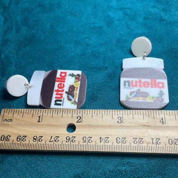 Large Nutella Earrings. - Picture 4 of 4
